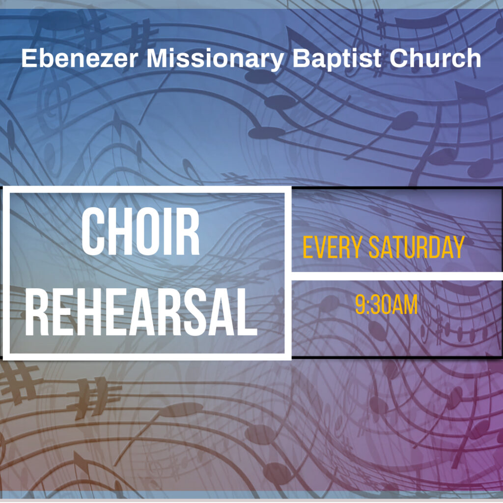 Upcoming Events - Ebenezer Missionary Baptist Church